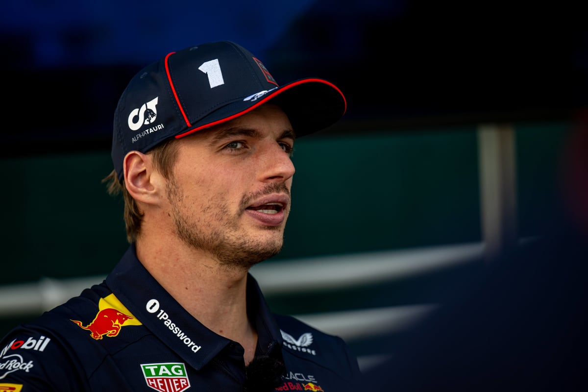 Verstappen in the Mexico GP paddock
