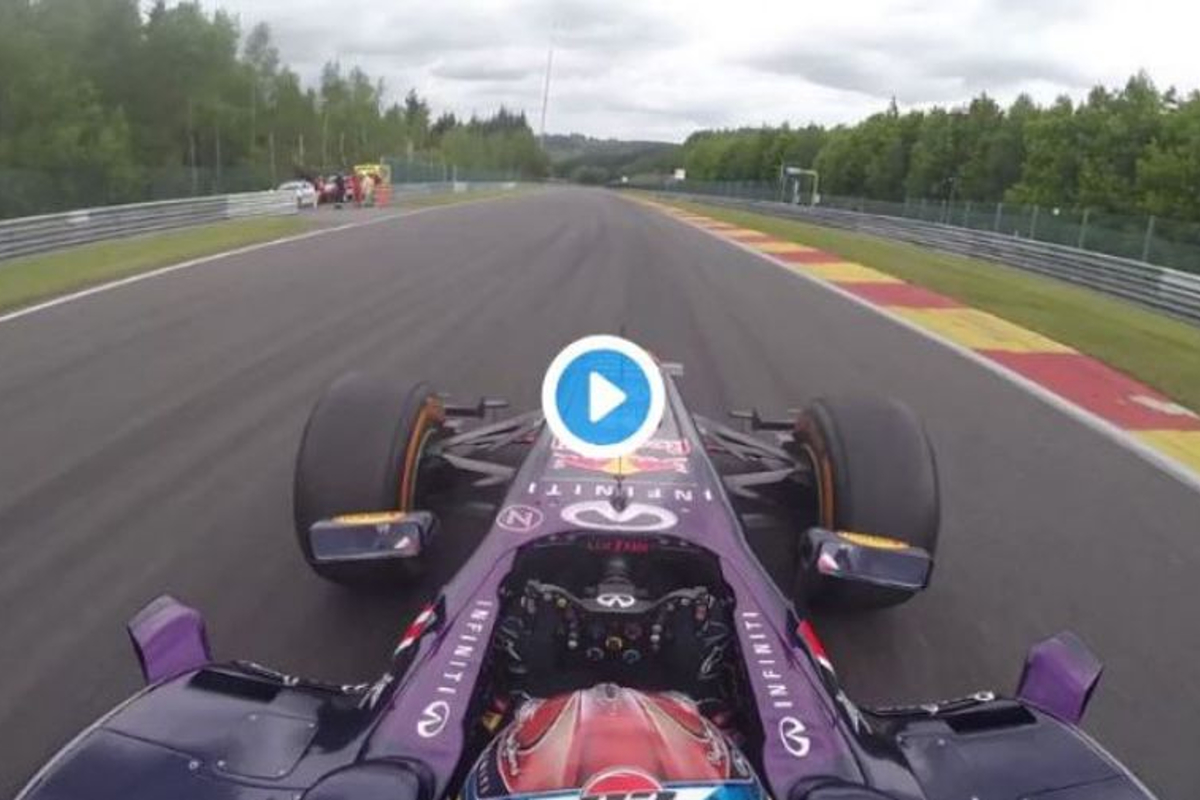 VIDEO: Verstappen takes Eau Rouge-Raidillon... BACKWARDS