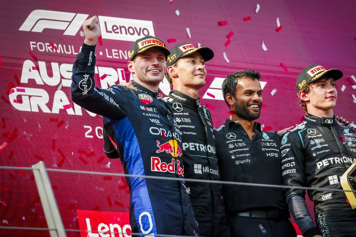 Podium in Austria