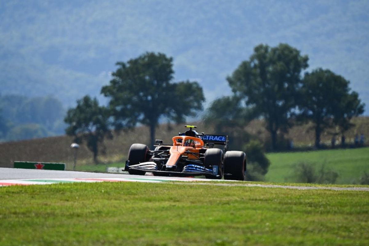 Norris has "hate" of gravel traps but believes they are right for F1