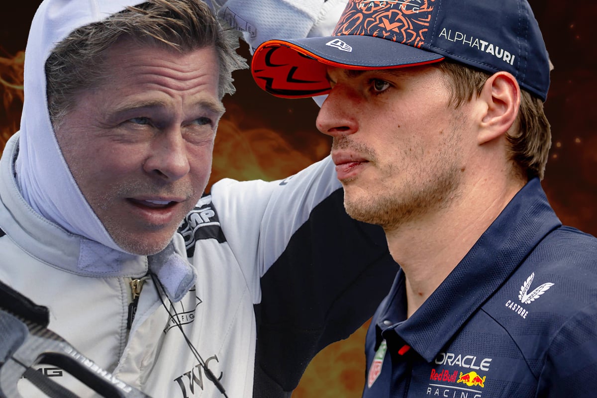Brad Pitt and Max Verstappen