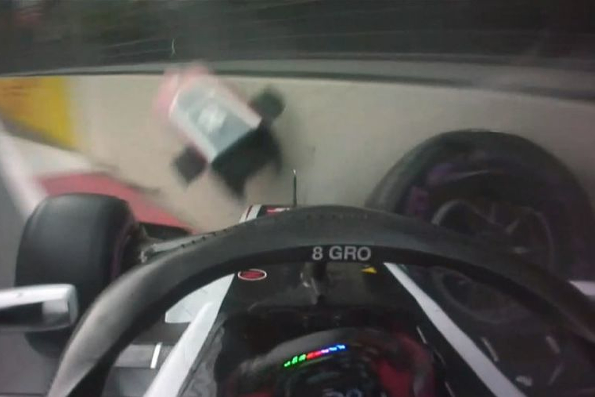 Haas slam 'rookie' Grosjean crash