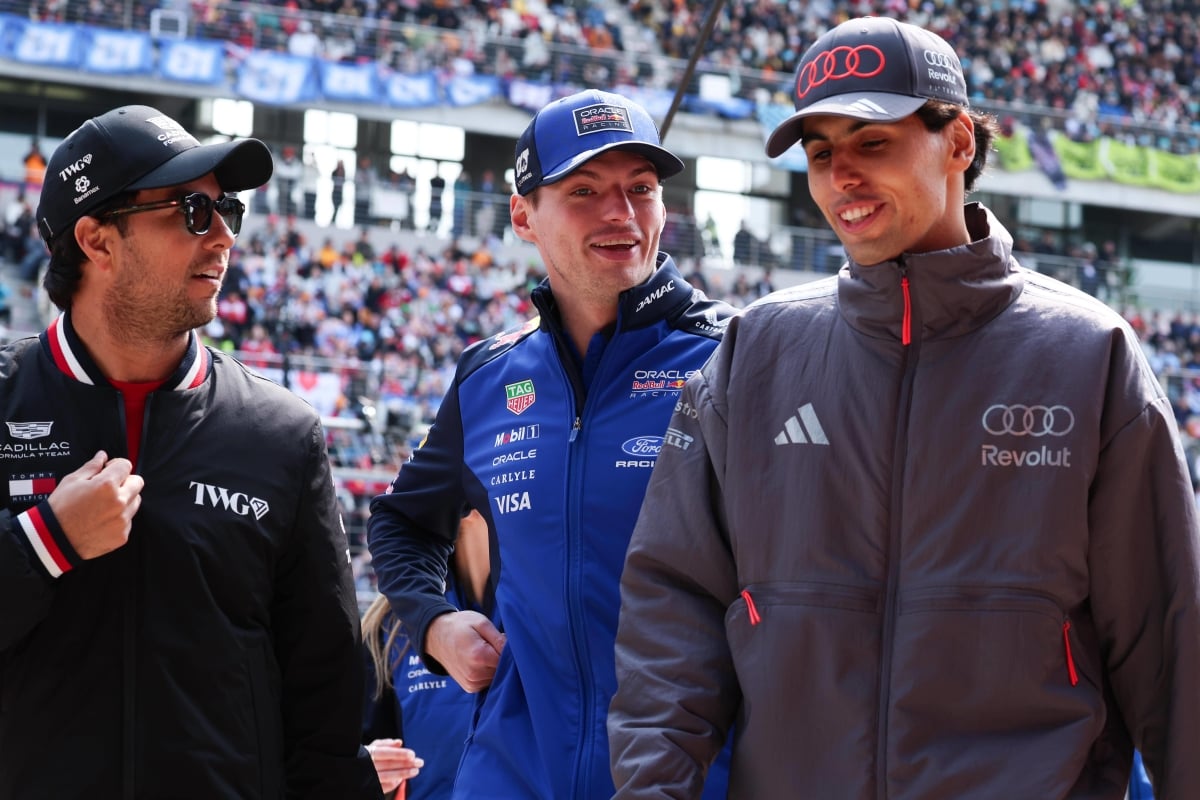 Pérez, verstappen, bortoleto 