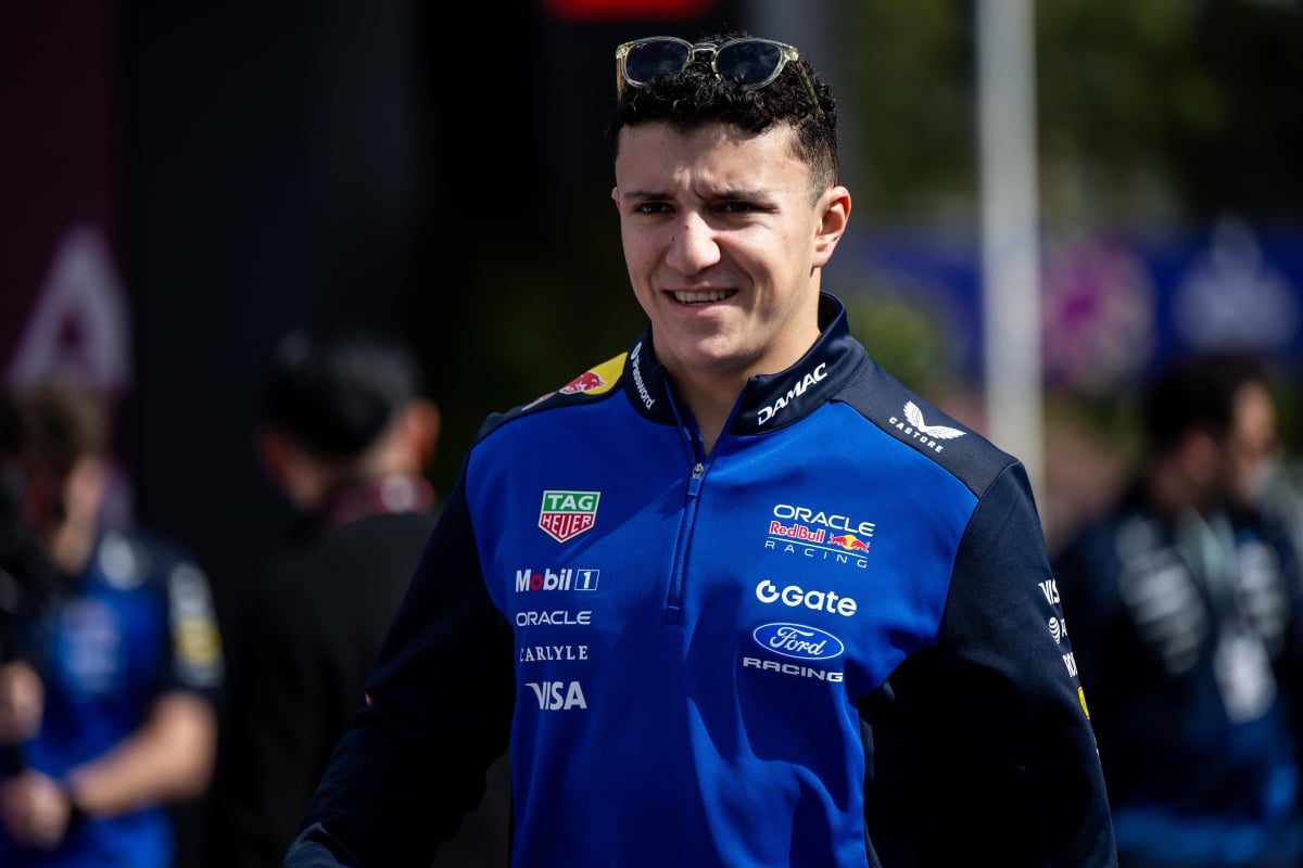 Isack Hadjar in Melbourne