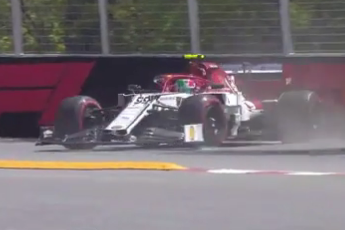 VIDEO: Giovinazzi damages Alfa Romeo in FP1 crash!
