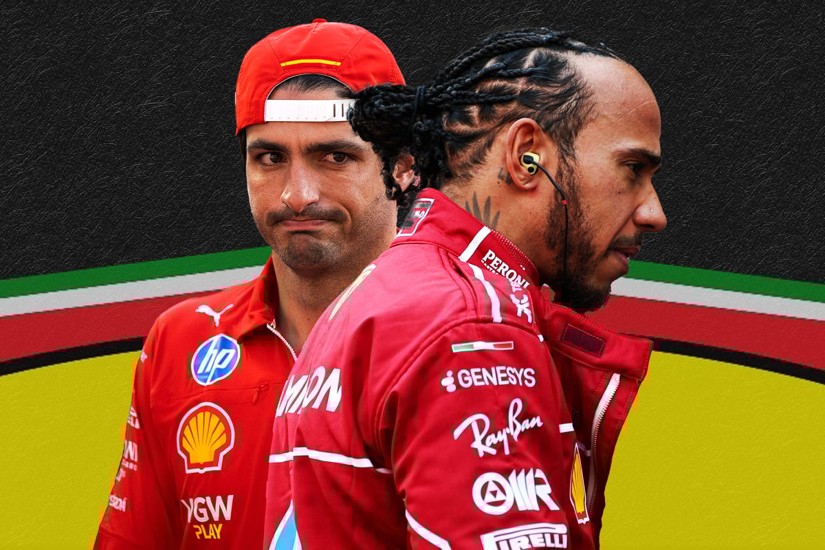 Lewis Hamilton and Carlos Sainz Jr.