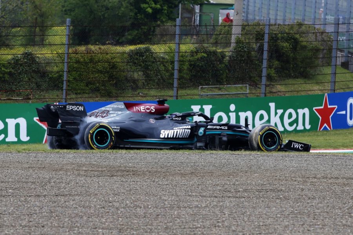 Hamilton "grateful" for podium after "gutting" Imola mistake
