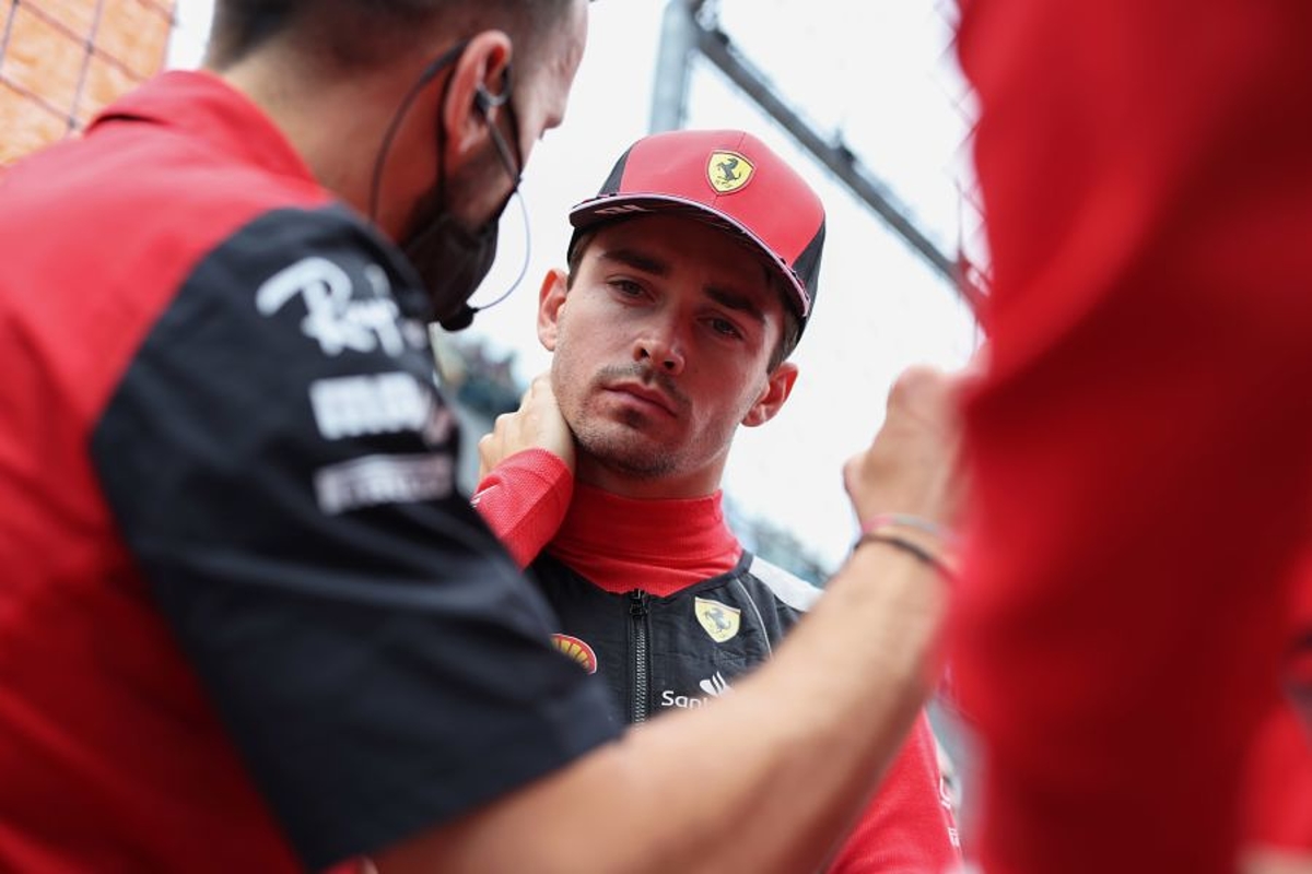 Leclerc edges Verstappen as Hamilton looks on from Mercedes garage
