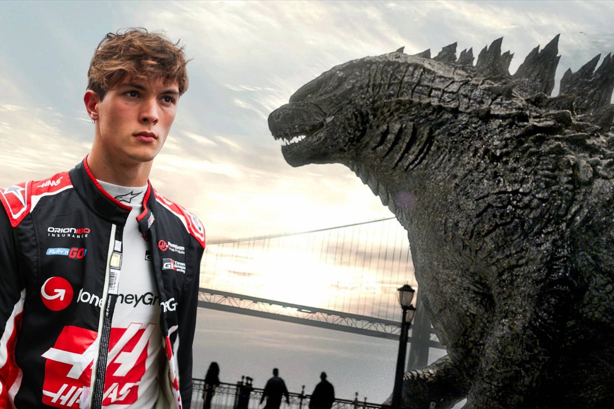 Ollie Bearman faces down Godzilla