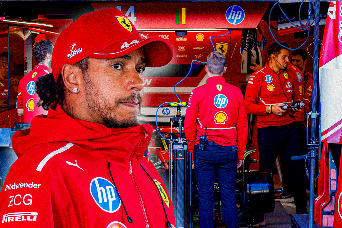 Hamilton, Ferrari, socials