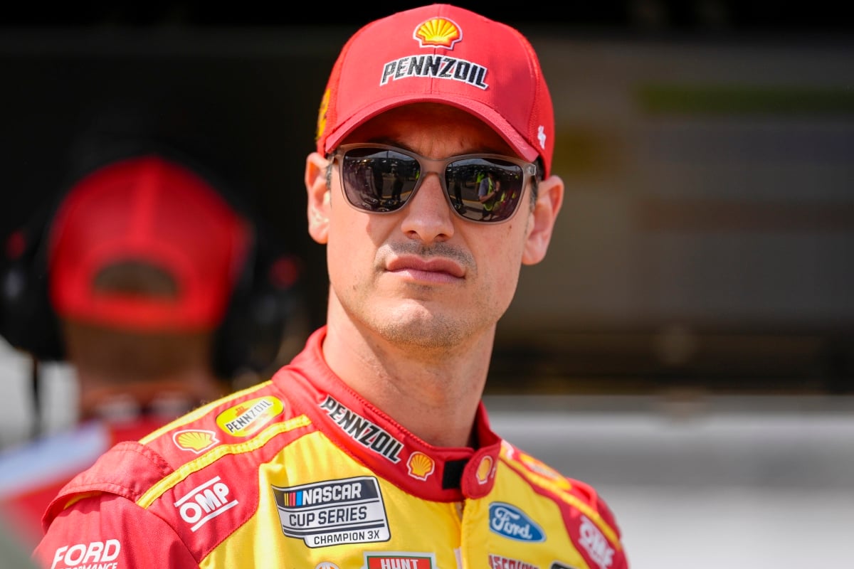 A generic image of NASCAR driver Joey Logano