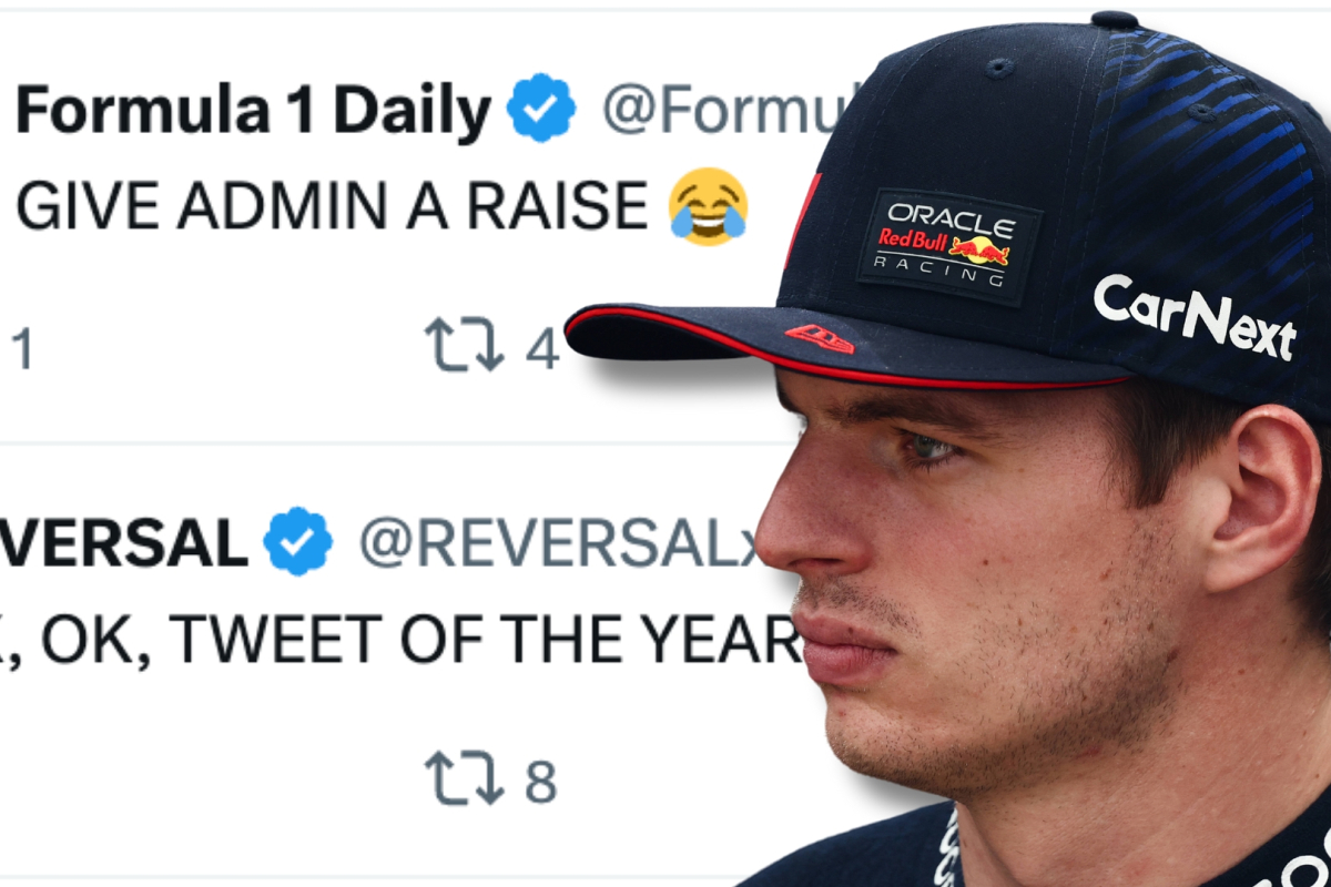 Verstappen failure causes unexpected win in 'F1 tweet of the year'