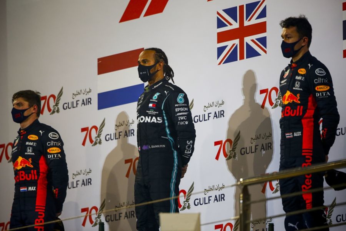 Hamilton, Albon, Verstappen