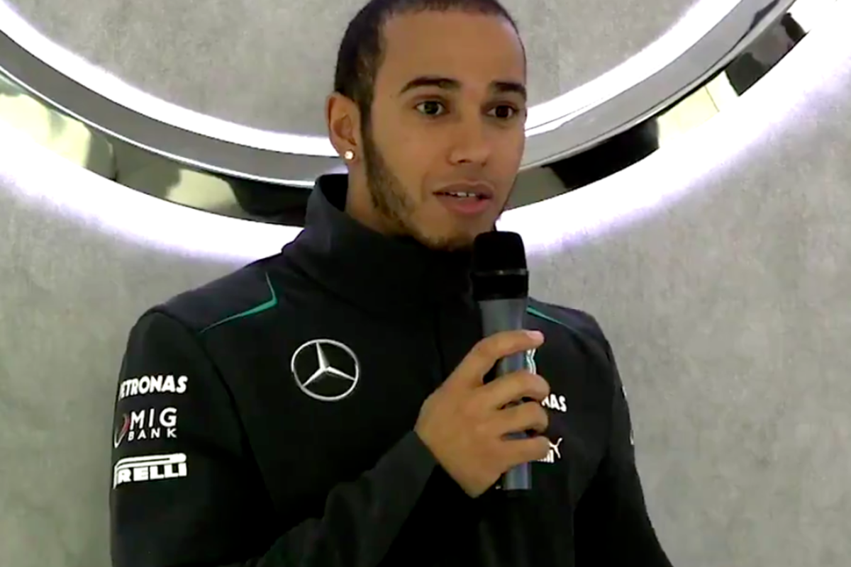 Mercedes celebrate Hamilton anniversary