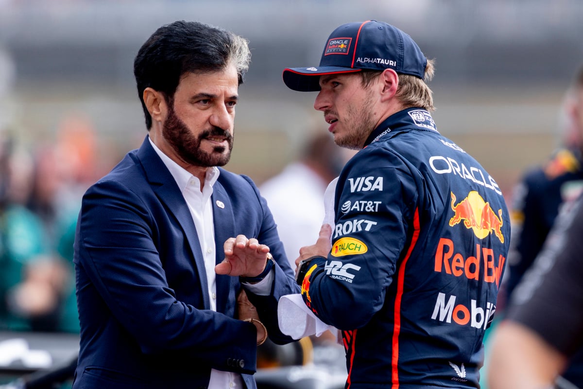 Mohammed Ben Sulayem and Max Verstappen