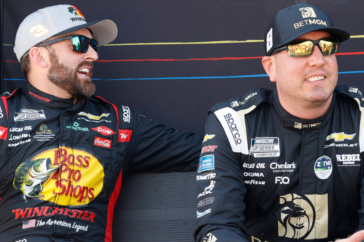 An image of NASCAR and RCR drivers Austin Dillon and Kyle Busch