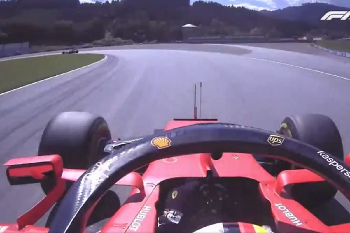 Onboard-beelden Vettel laten beroerde wegligging Ferrari zien