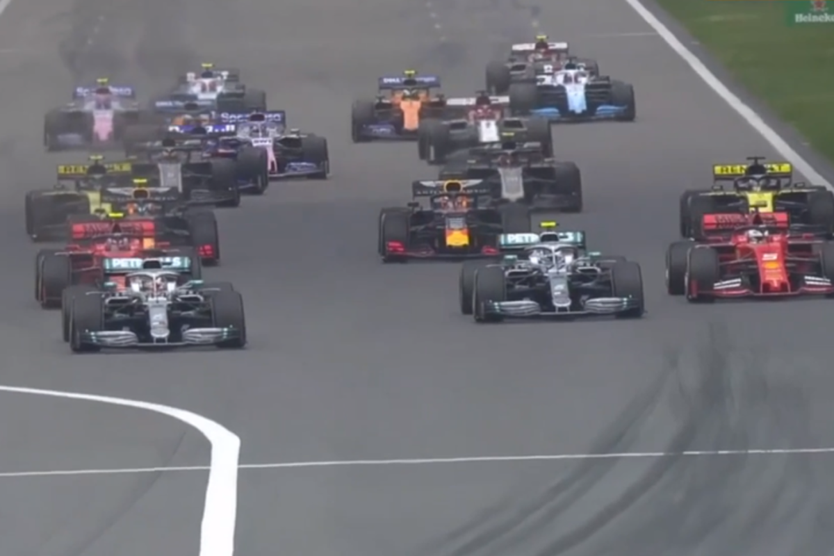 VIDEO: Hamilton and Leclerc big winners off the line!