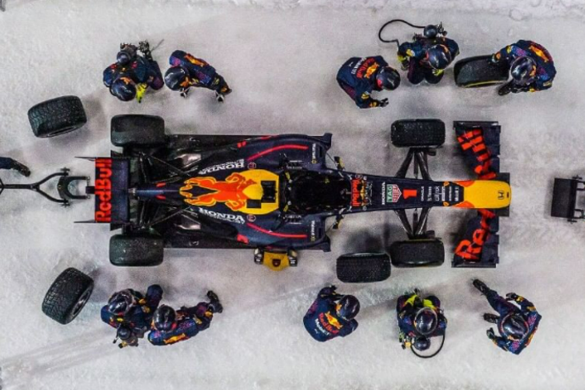 Max Verstappen shows off number 1 on Red Bull for first time