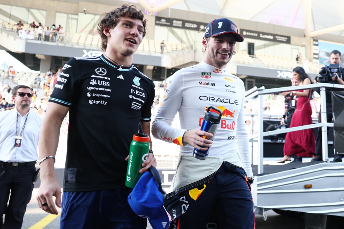 Verstappen and Antonelli in Abu Dhabi