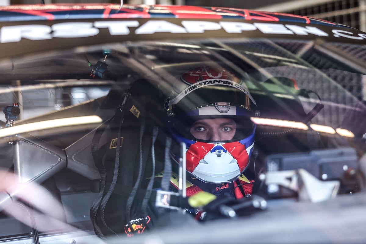 Verstappen onboard Ferrari at Nürburgring