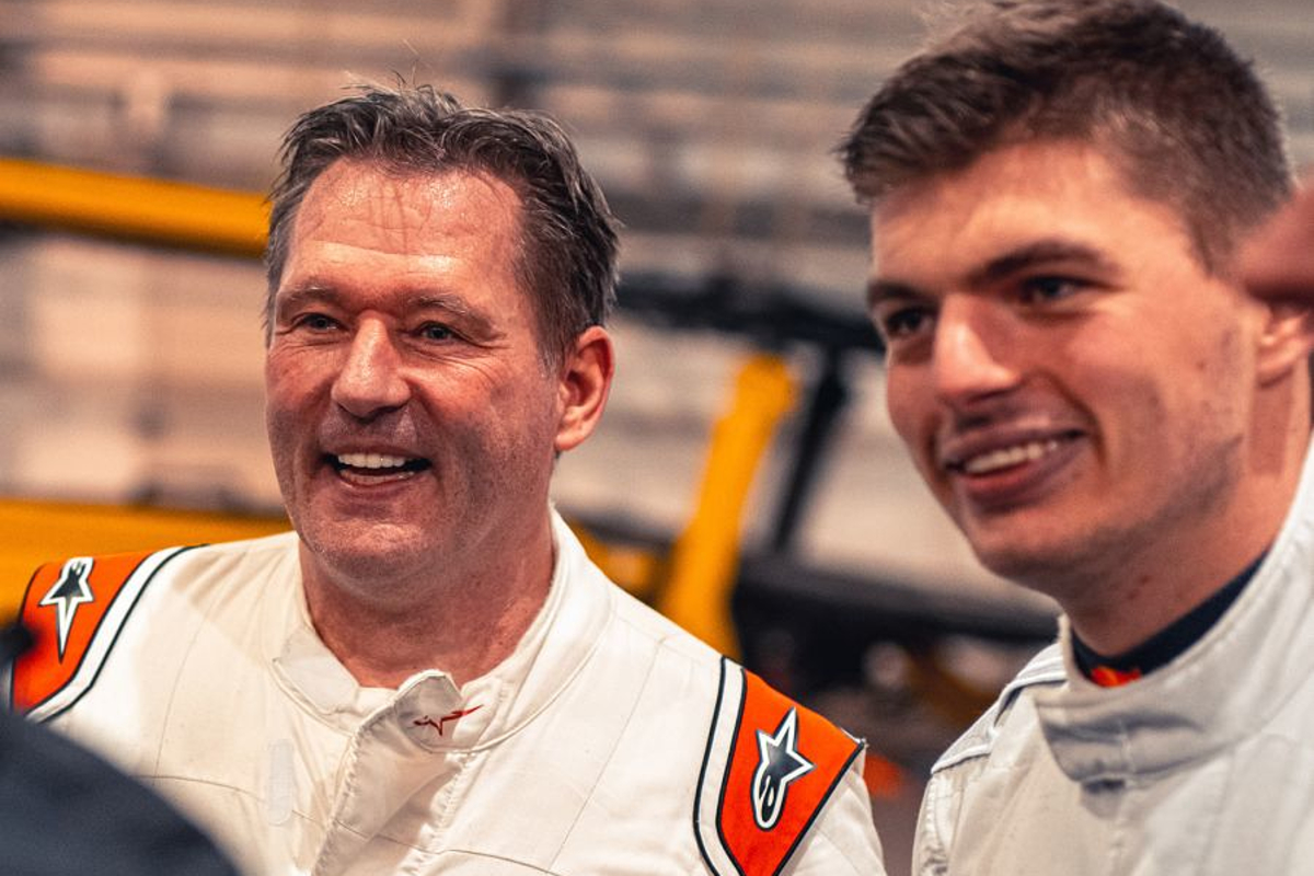 Max Verstappen feliciteert vader Jos: "49, maar nog altijd even snel"