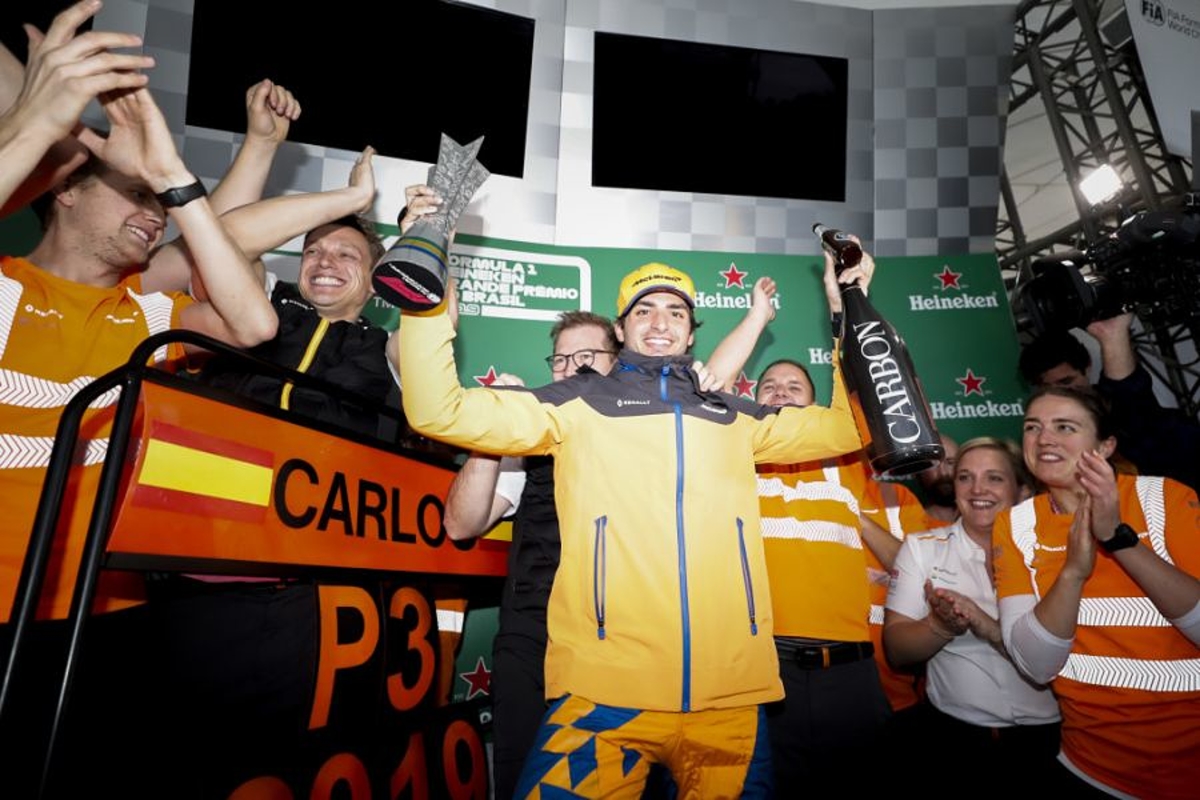 Sainz's Brazilian GP podium confirmed
