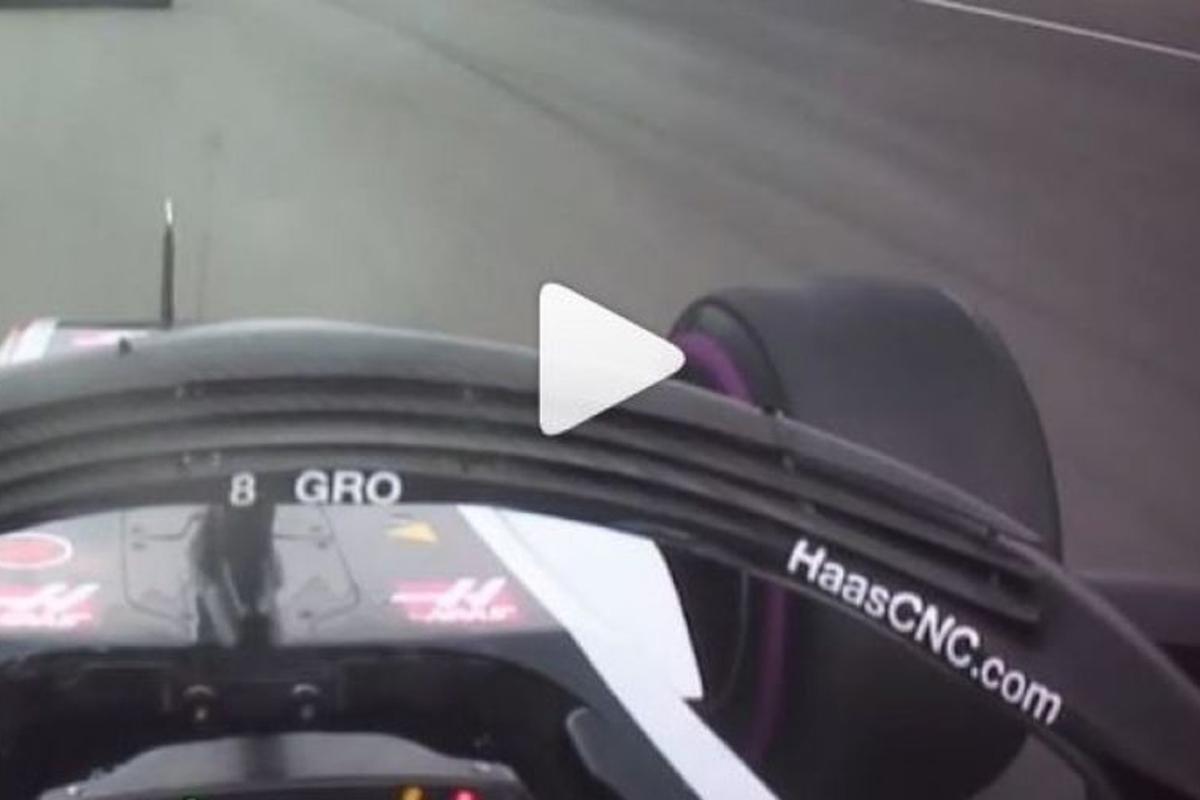 VIDEO: Grosjean's spicy end to the German GP