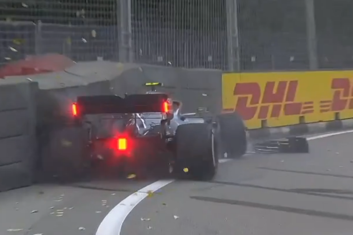 Bottas crashes, Leclerc runs into trouble: Singapore GP FP1 Results