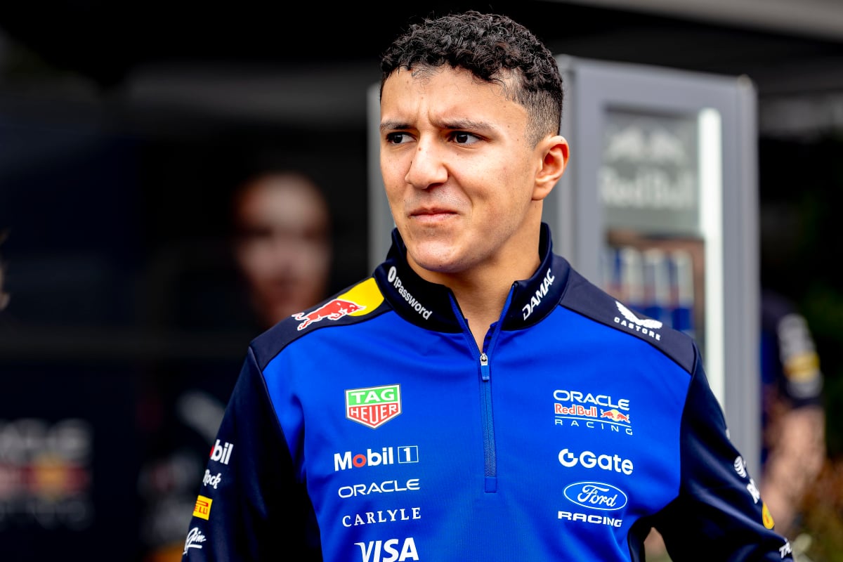 Isack Hadjar in Melbourne