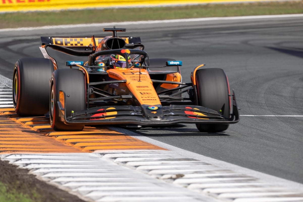 Piastri during FP3 at Zandvoort