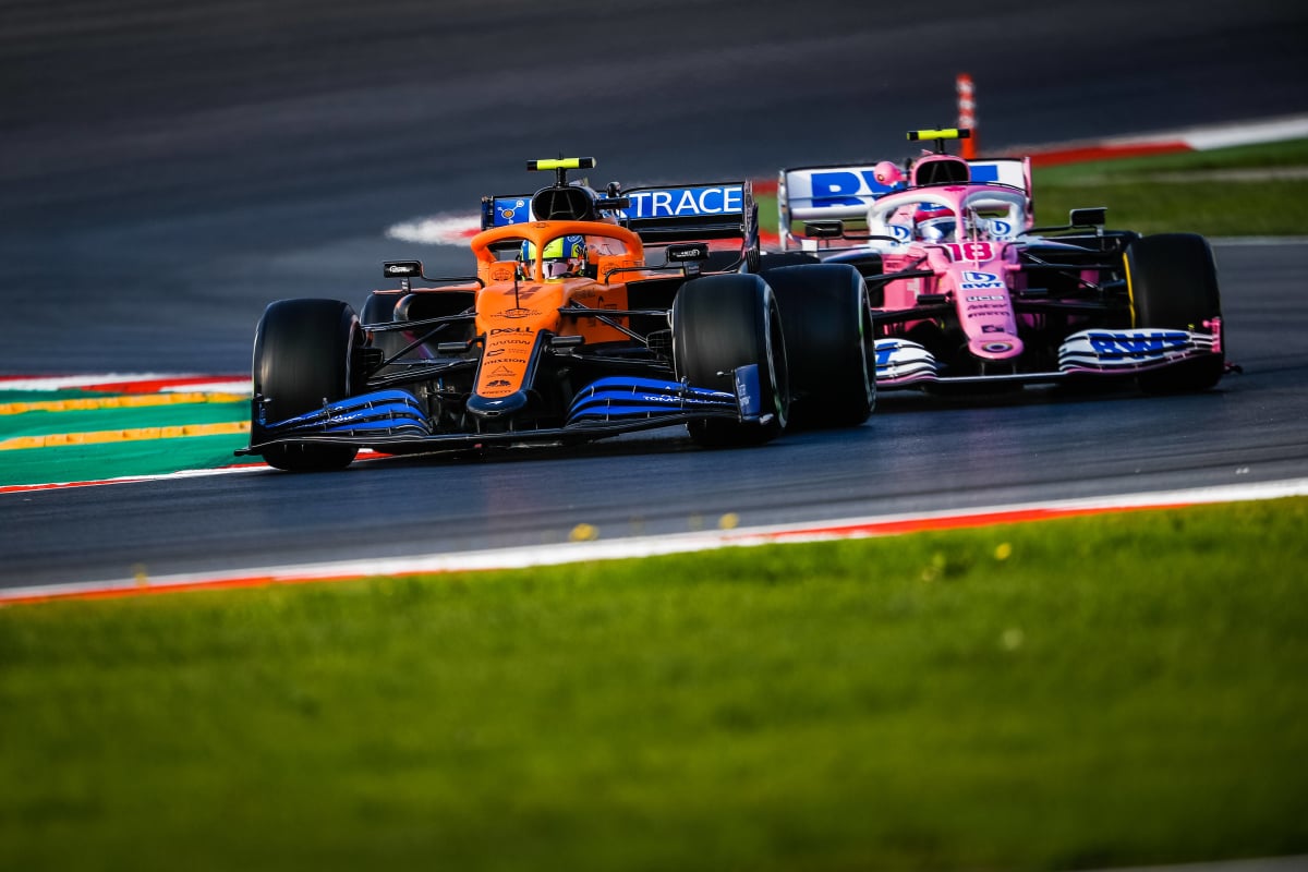 McLaren and Racing Point at 2020 Turkish GP