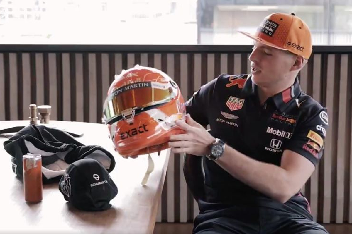VIDEO: Verstappen reveals new helmet for Spa!