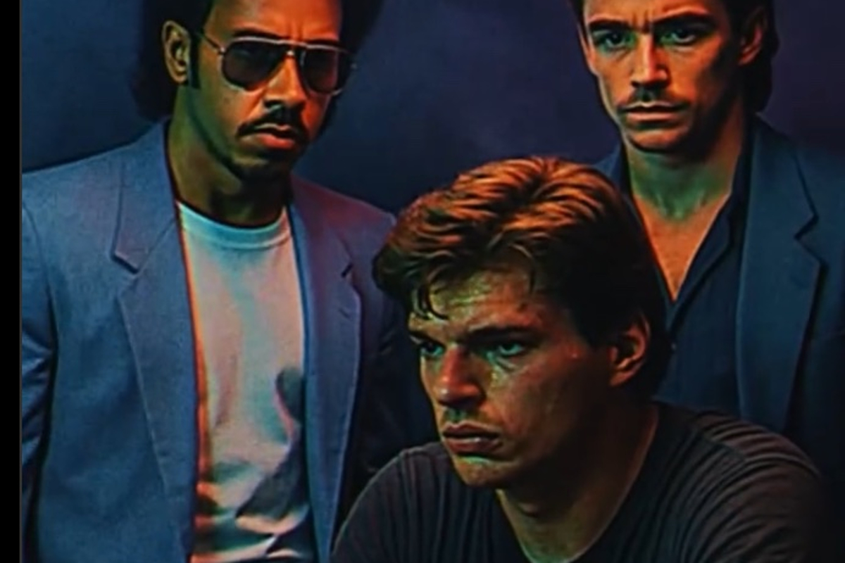 Fan maakt AI-versie van Miami Vice met Hamilton en Leclerc die Verstappen oppakken