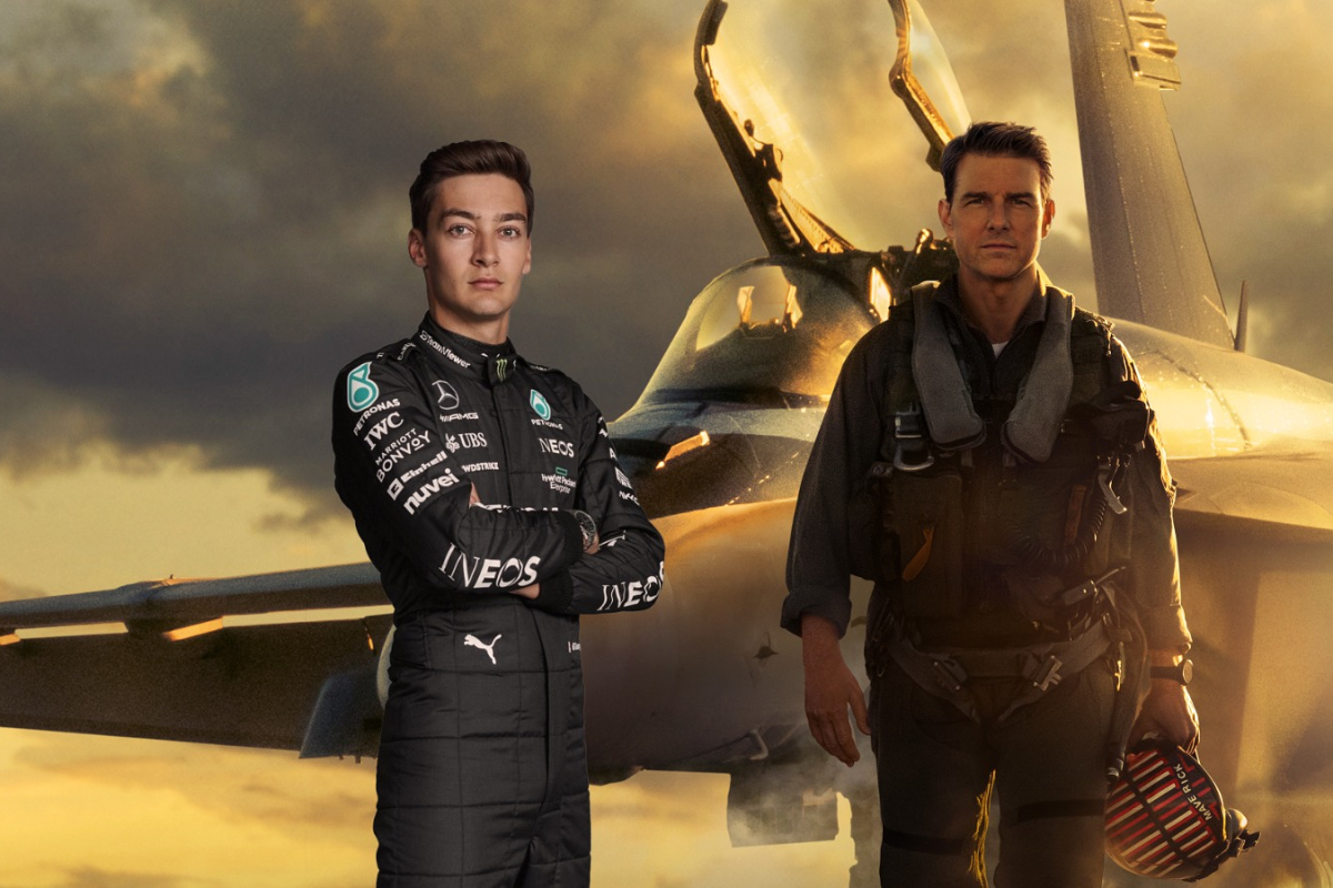Russell has epic 'TOP GUN' moment ahead of Silverstone race