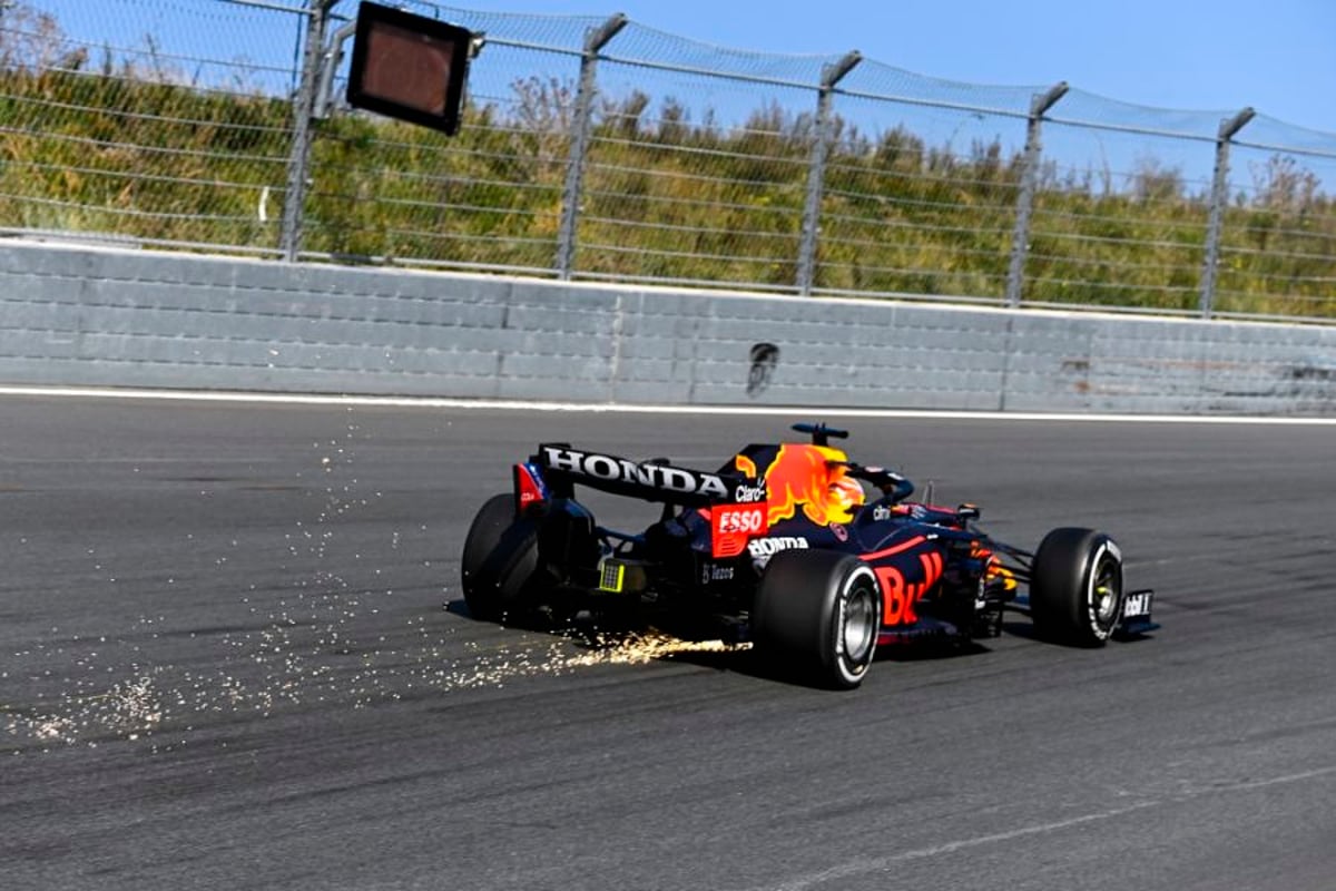Verstappen in his Red Bull at Zandvoort