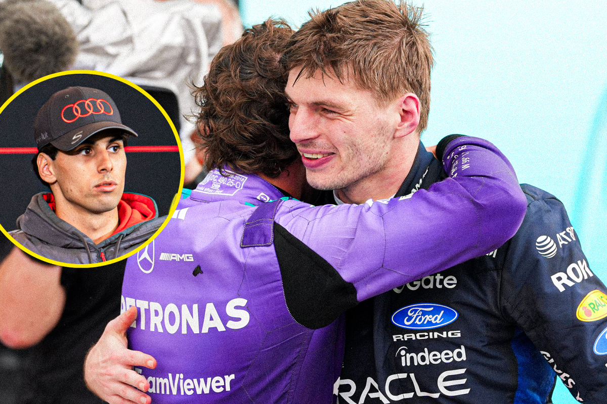 Bortoleto, Verstappen, Antonelli, socials