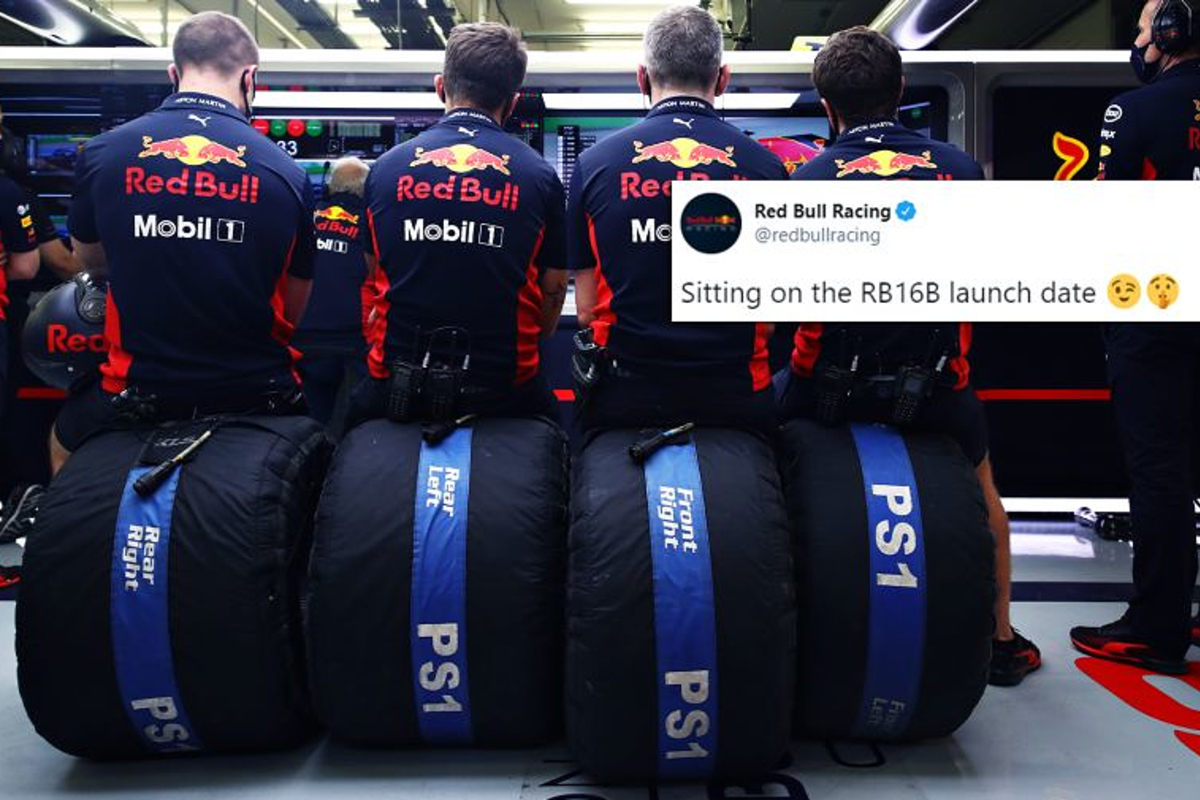 Red Bull jokes about launch date RB16B