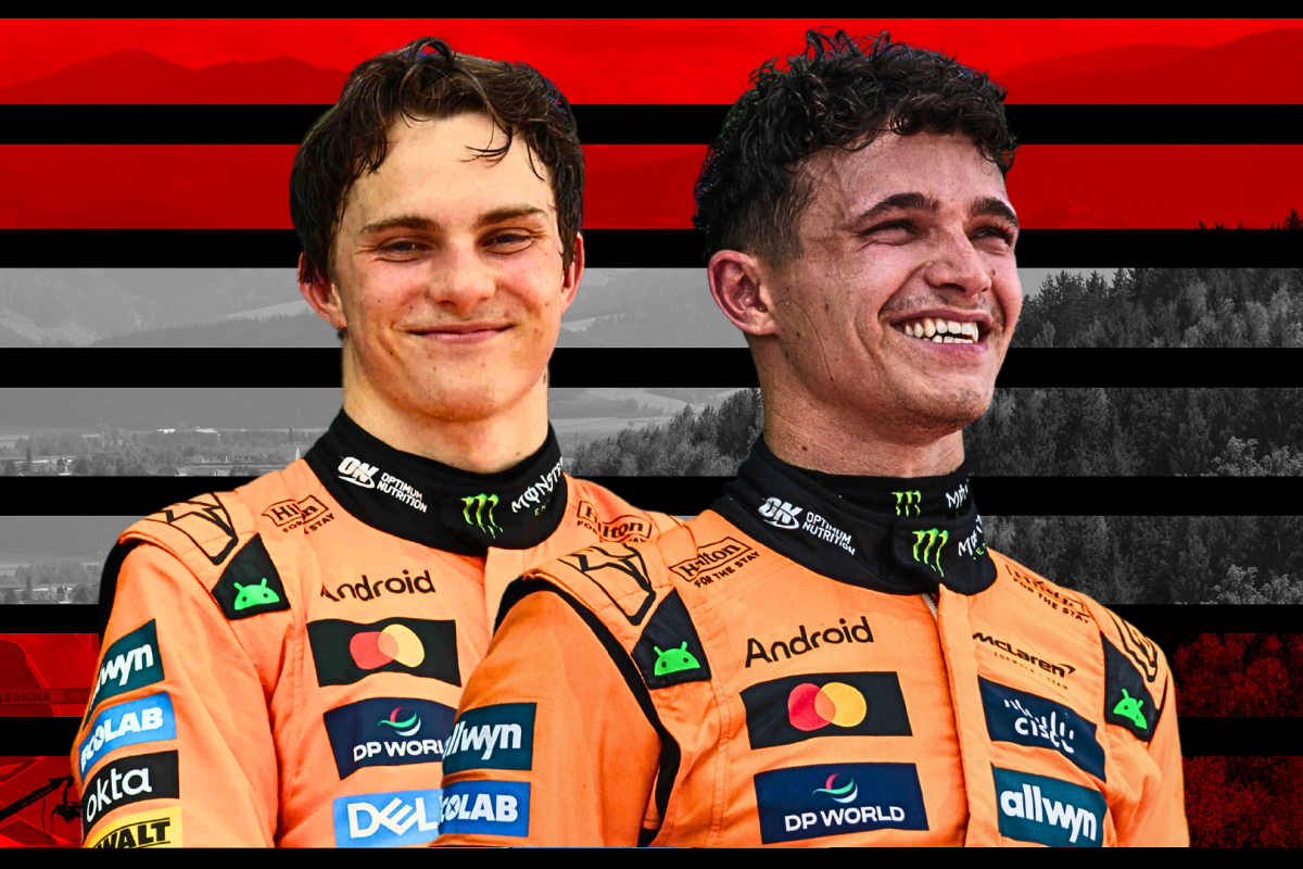 oscar piastri, lando norris, mclaren, austrian grand prix, graphic