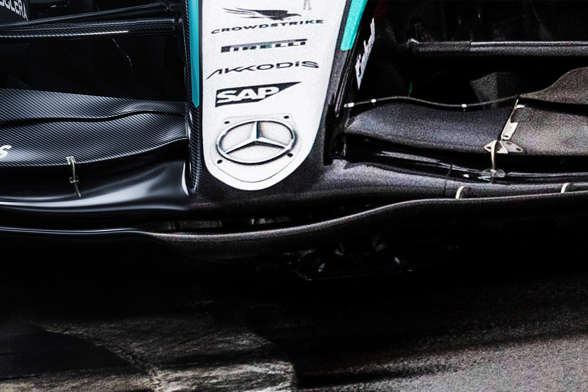 Mercedes F1 social media post that says EVERYTHING about this year's car