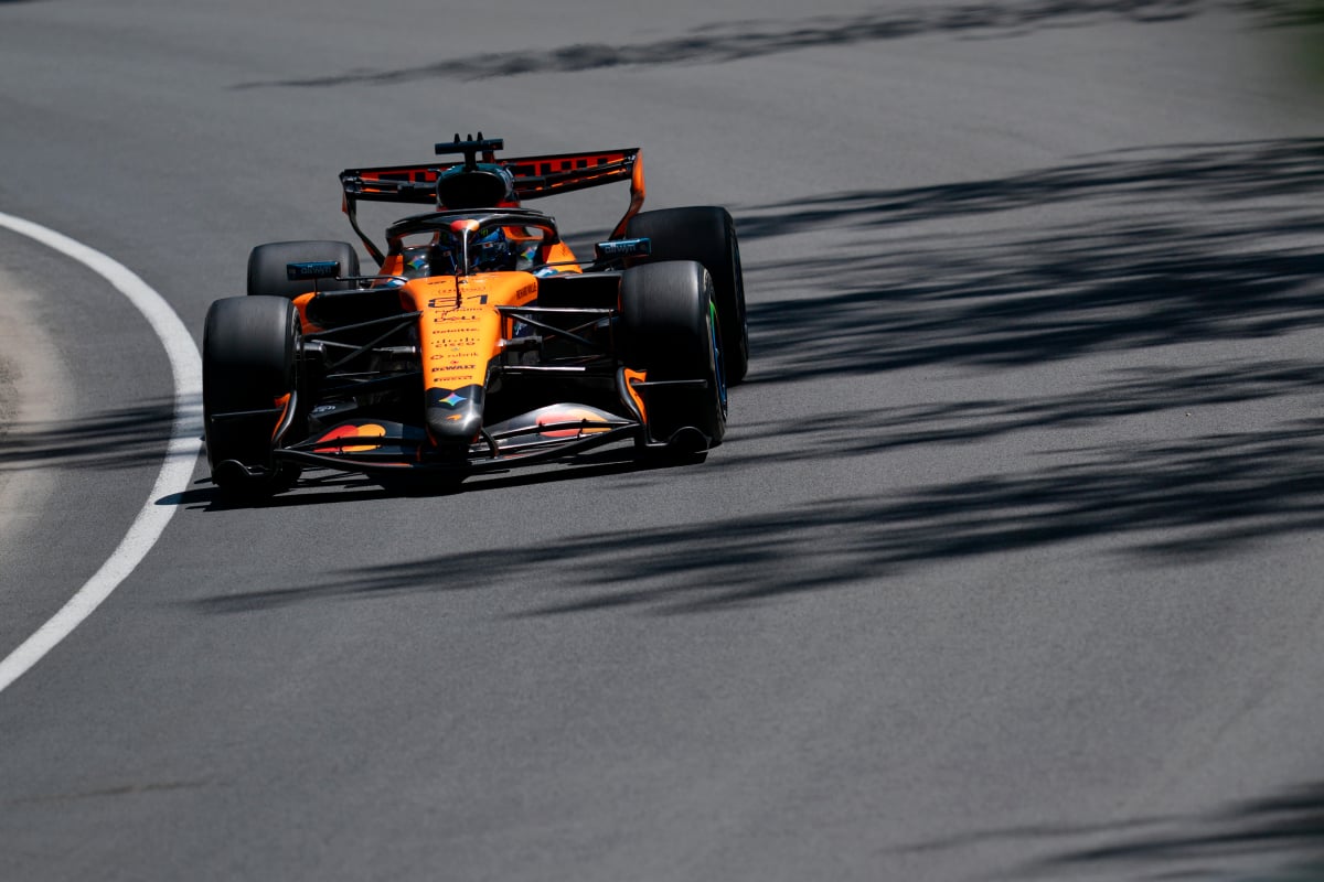 Piastri during sprint qualifying in Canada