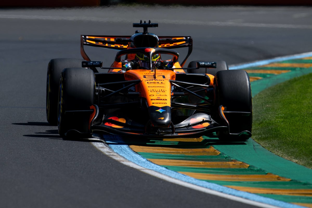 Piastri during FP1 in Melbourne