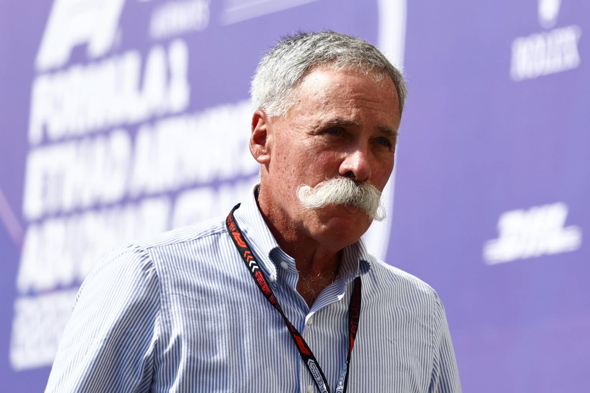 Chase Carey in the F1 paddock at the 2024 Abu Dhabi Grand Prix