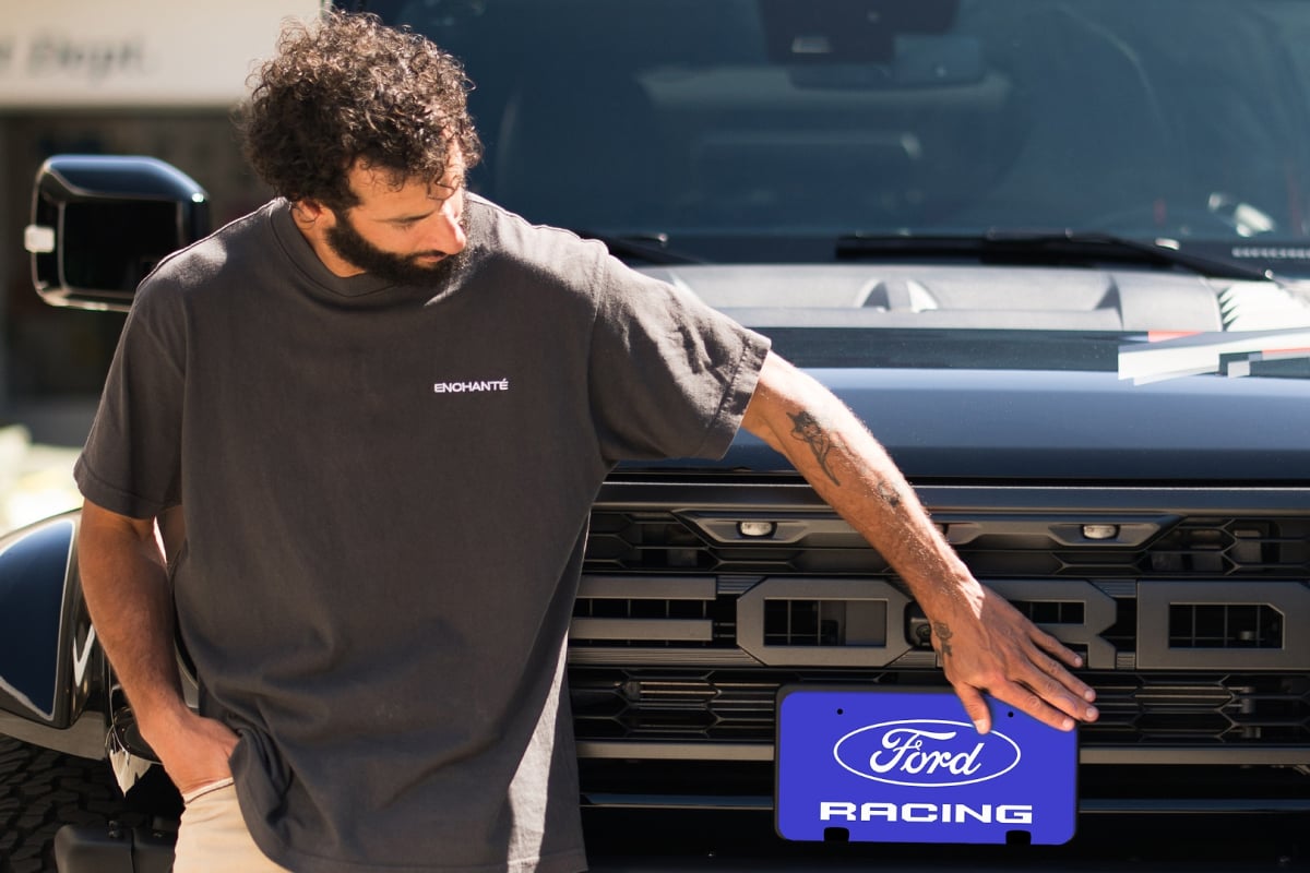 EMBARGOED Daniel Ricciardo in Ford Ambassador announcement with Ford Raptor- Credit: Ford Content Center