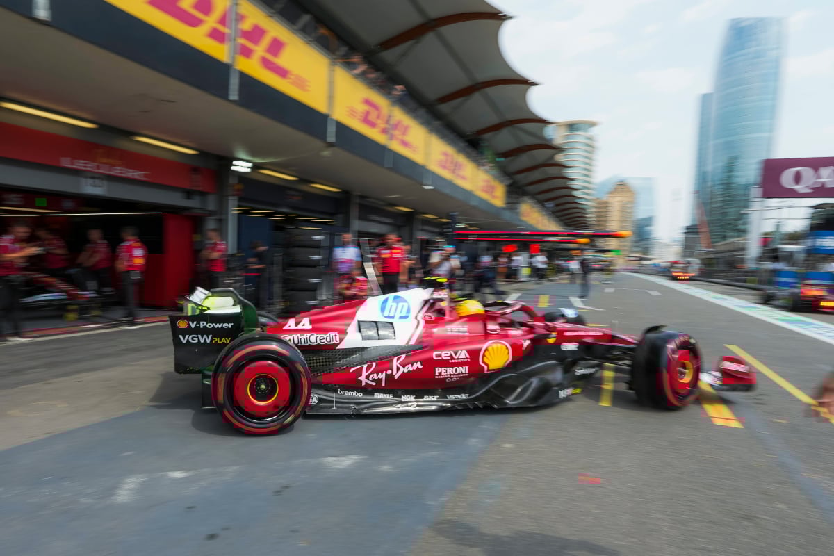 hamilton, ferrari, bakoe, f1, 2025, generic