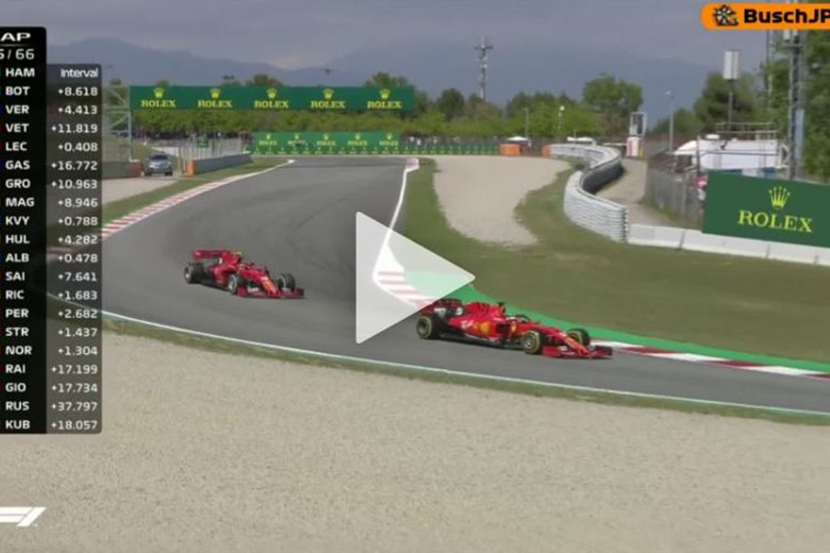 VIDEO: Ferrari return team order favour to Vettel over Leclerc