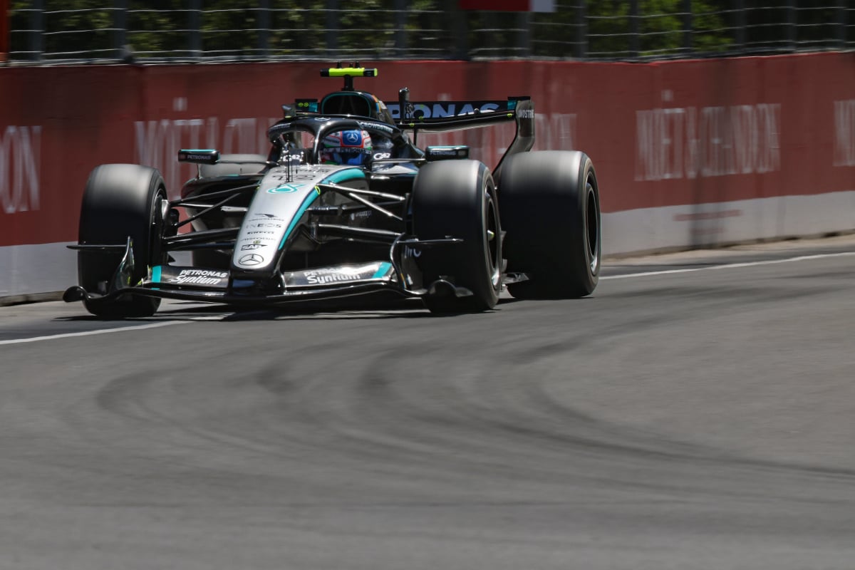 Antonelli during sprint qualifying in Canada