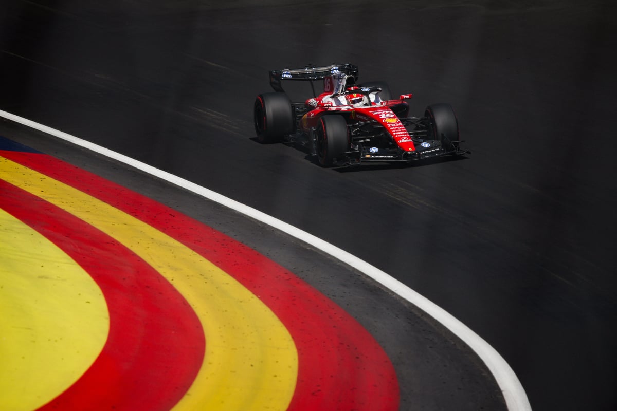 Leclerc during FP2 at the Madring