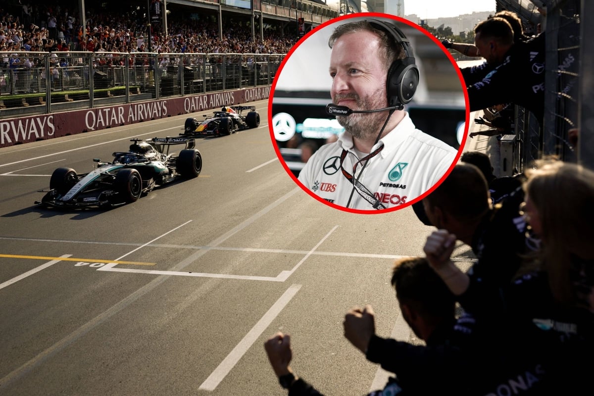 Bradley Lord reacts to battle between Russell and Verstappen