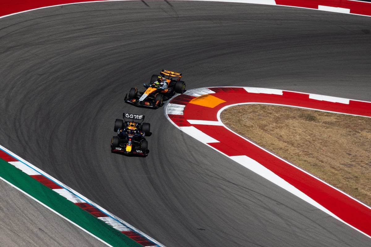 Norris behind Verstappen at Circuit of the Americas